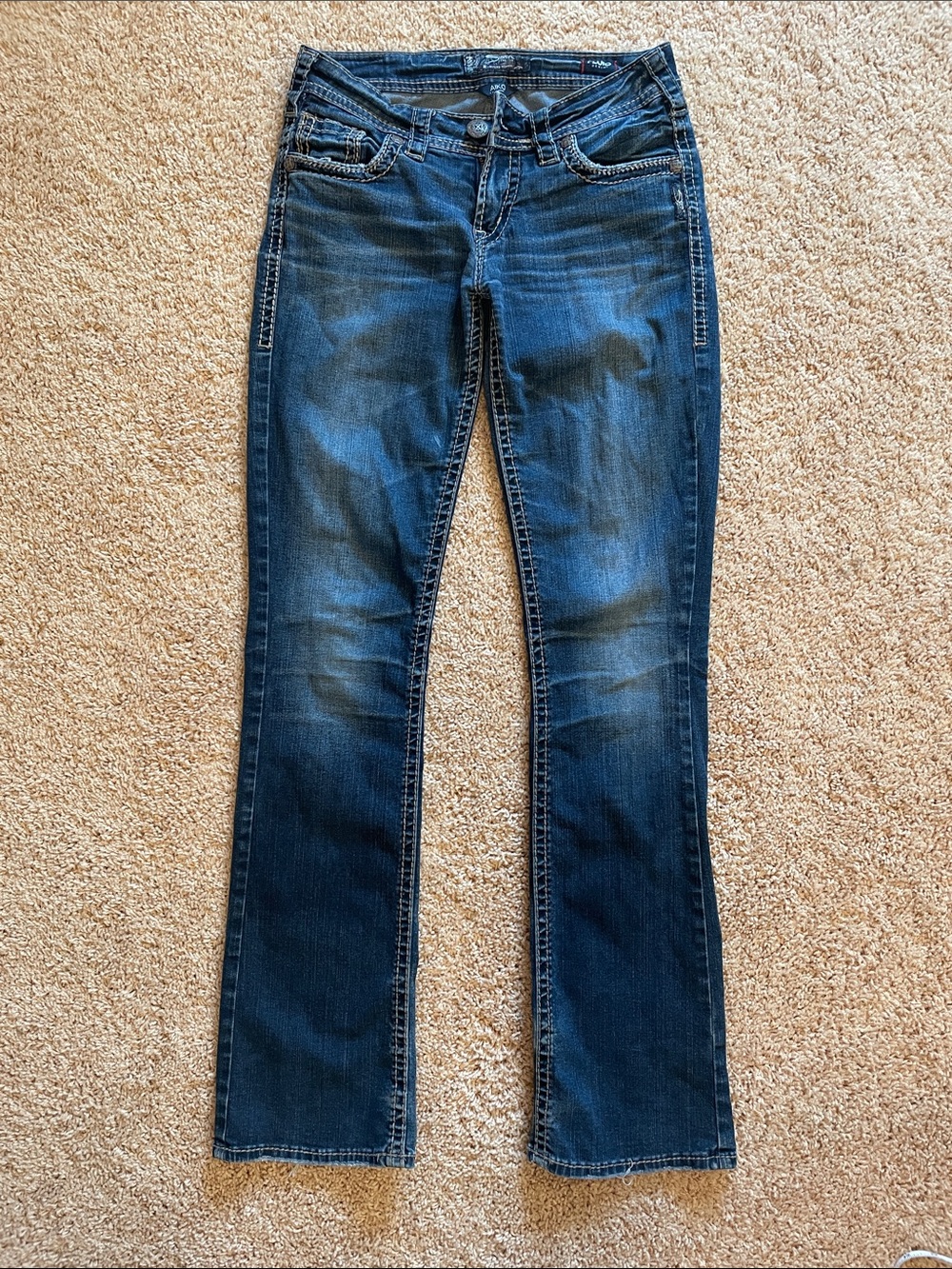 Silver Jeans Dark Indigo Bootcut Jeans